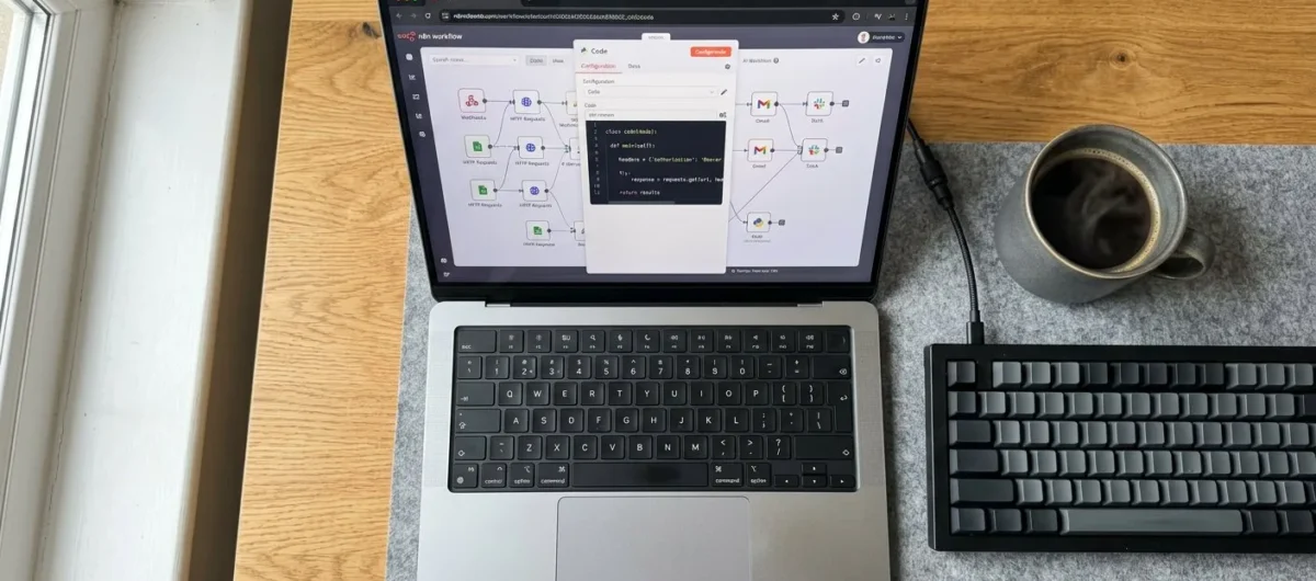 Jak napisać własny kod w Node.js / Pythonie wewnątrz węzła Code w n8n – praktyczne przykłady
